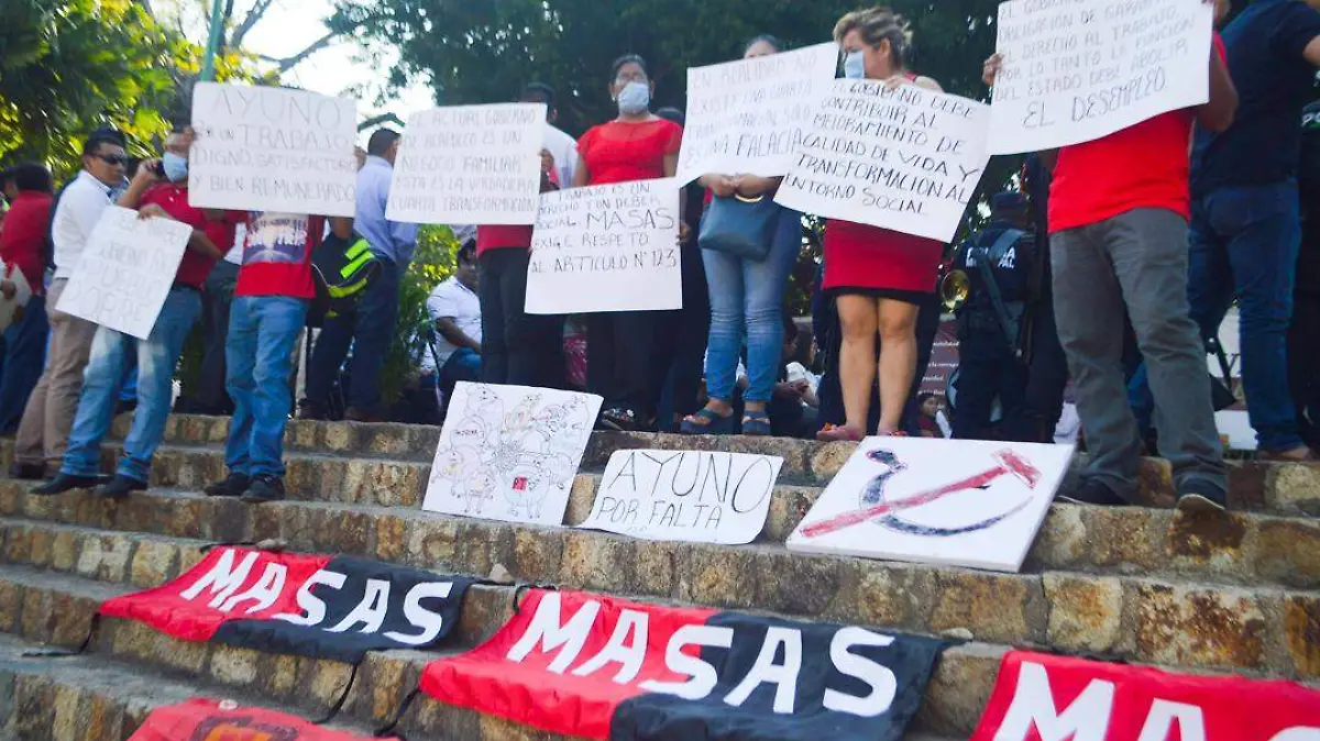 protesta de ayuno en ayuntamiento